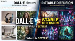 DALL·E vs Stable Diffusion comparison showing AI-generated images, creativity, and customization features.