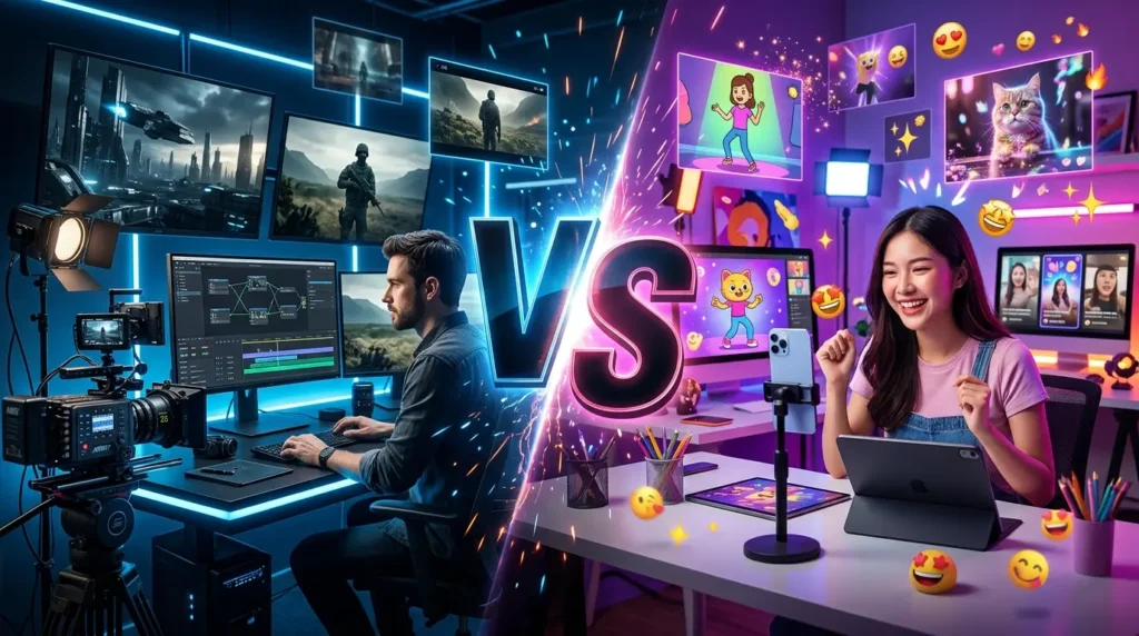 Runway vs Pika Labs AI video generator comparison showing features and video quality