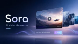 Sora AI tool 2026 showing OpenAI video generator features for text to video image to video storytelling and creative workflows