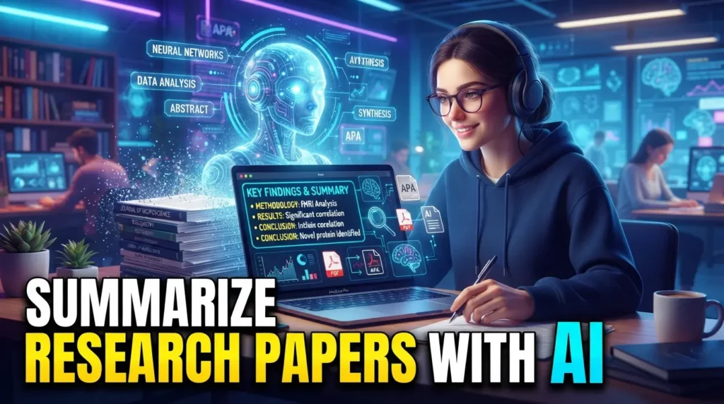 How to Summarize Research Papers with AI using academic AI tools